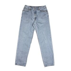 Vintage Levi's 550 Relaxed Men's Jeans 32.5x33.5 Light Wash 100% Cotton 1999 Y2K